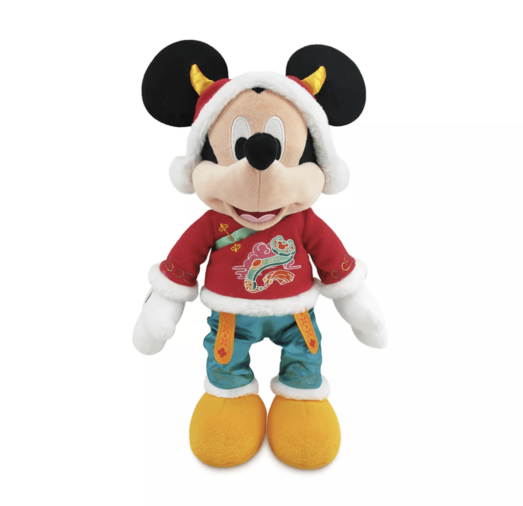 Mickey Mouse Lunar New Year 2021 Plush – Medium 17'' [Source: Shop Disney]