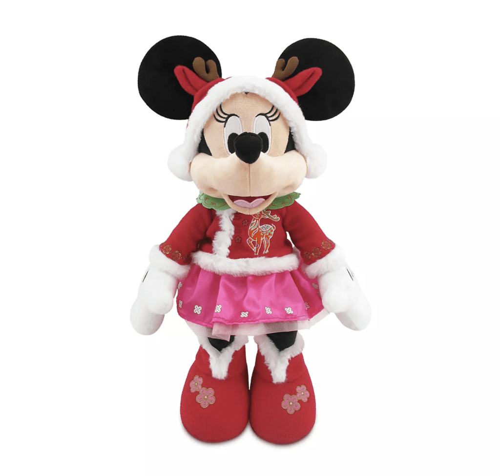 Minnie Mouse Lunar New Year 2021 Plush – Medium 17'' [Source: Shop Disney]