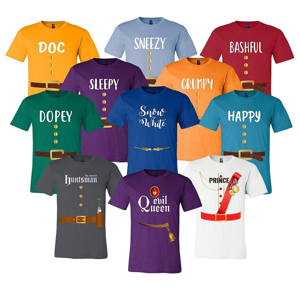 15. Snow White and the Seven Dwarfs T-Shirts