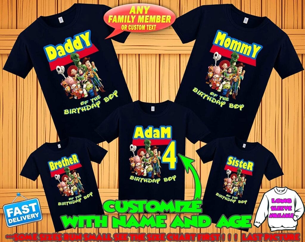 8. Toy Story Family Shirts (Birthday!)