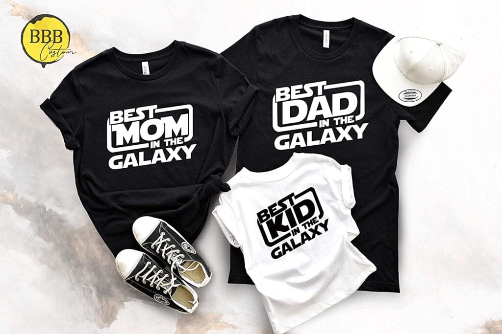 7. Best Family in the Galaxy (Star Wars Family Shirts)