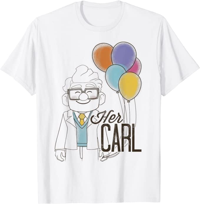 His Ellie Her Carl Balloons T-shirt