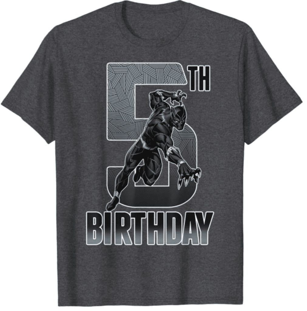 16. Black Panther Birthday Graphic T-shirts