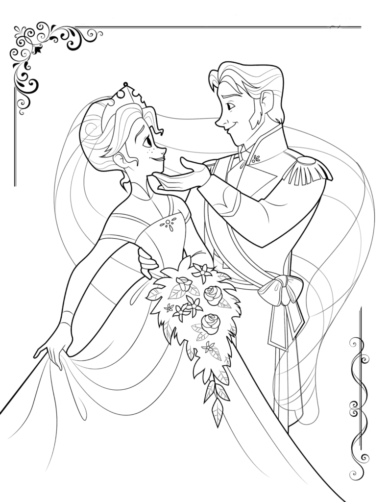 FREE Kids Printable Frozen Coloring Pages: Elsa, Anna, & Olaf Disney