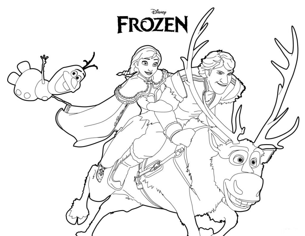 frozen images com coloring pages