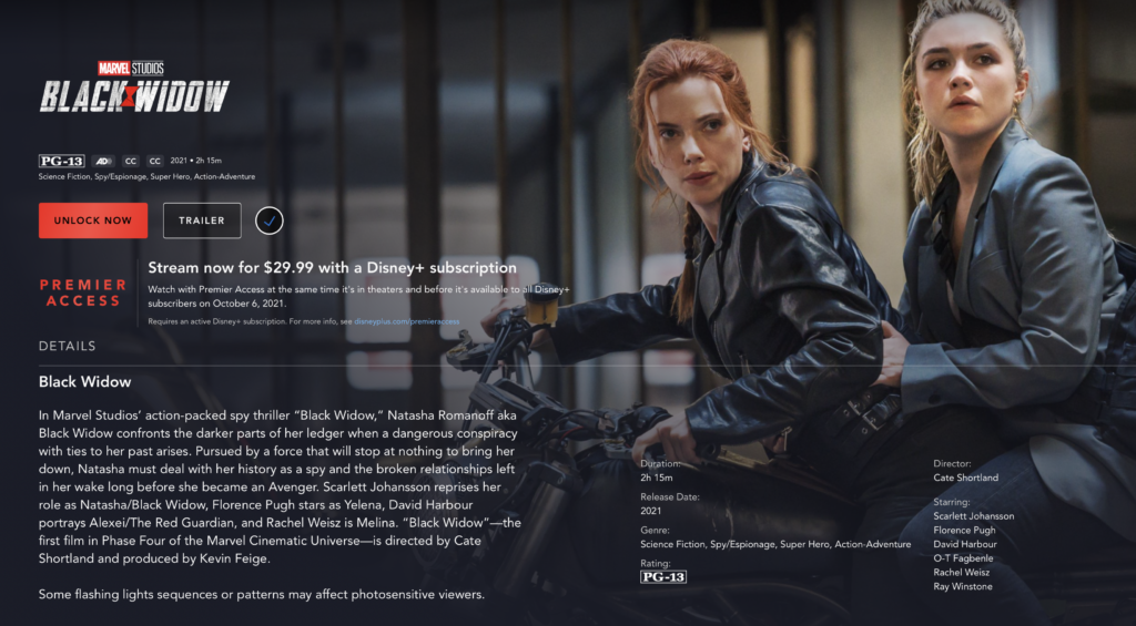 How to Stream Black Widow on Disney Plus / Watch on Disney+