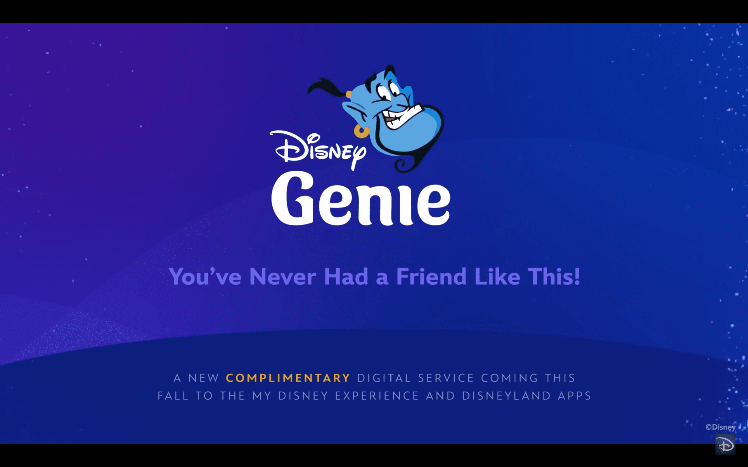 Disney Genie App Launch Date: Fall 2021