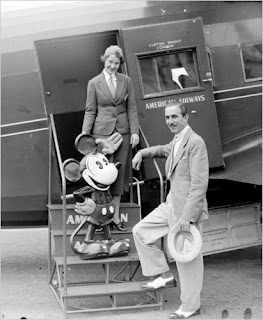 Walt Disney Personal Airplane with Mickey Mouse [Source: Reflections on Walt]