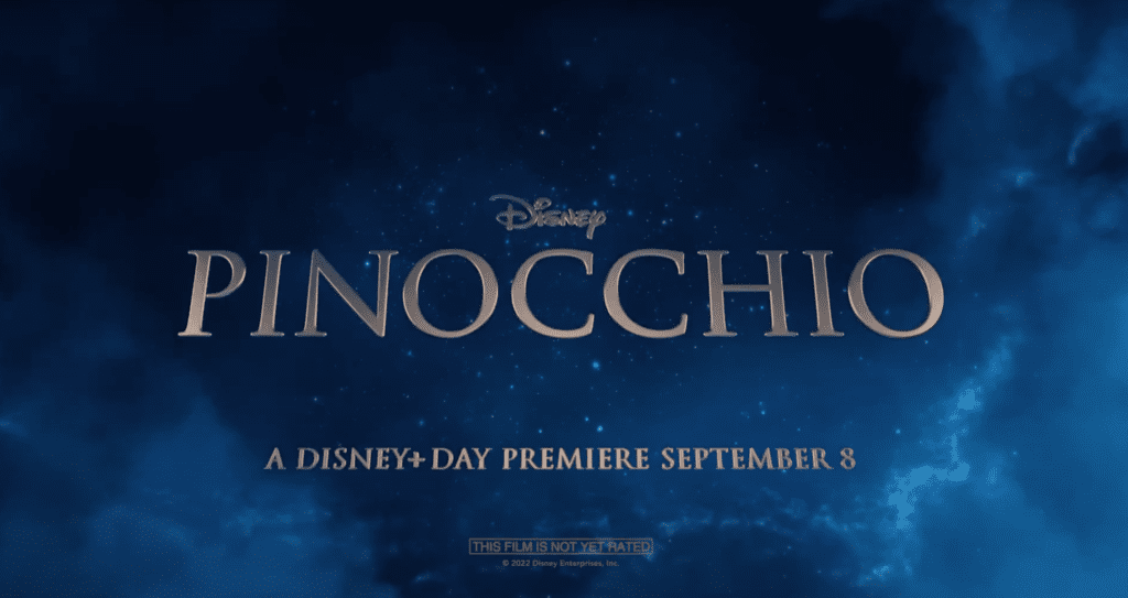 Disney Pinocchio 2022 Disney+ Day Premiere September 8, 2022 [Source: Disney+]